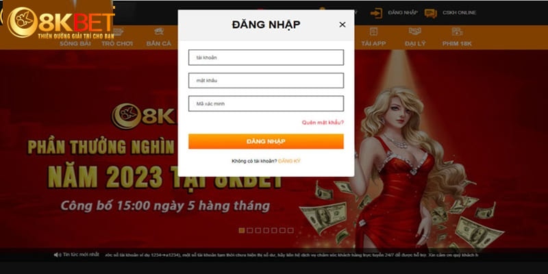 Đăng ký 8Kbet là một bước cơ bản